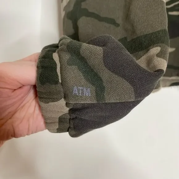 ATM ANTHONY THOMAS MELILLO French Terry Jungle Camo Crewneck Sweatshirt Small - Picture 6 of 11